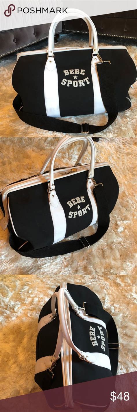 bebe sport bag duffle gym.